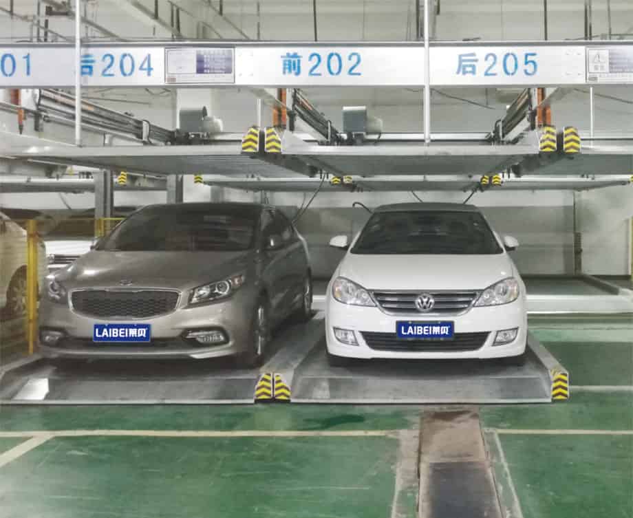 PSH2重列二層升降橫移機械立體停車位設備